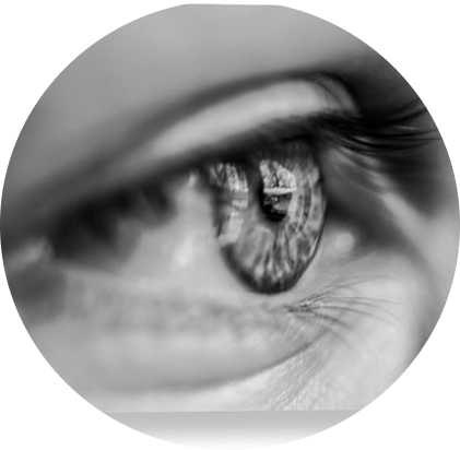 Oog met kleurenblindheid-ervaring